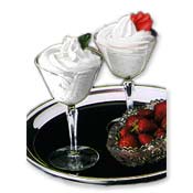 Calorie control white chocolate mousse mix