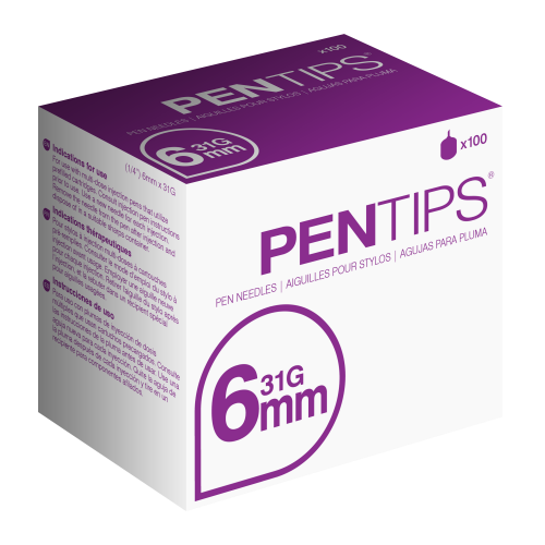 Owen Mumford Pentips 6mm 100ct