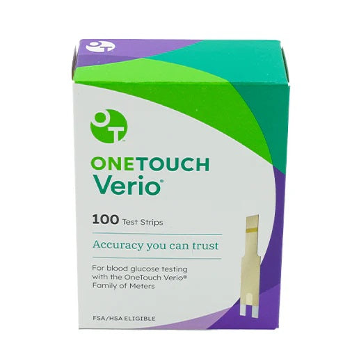One Touch Verio Test Strips 100's