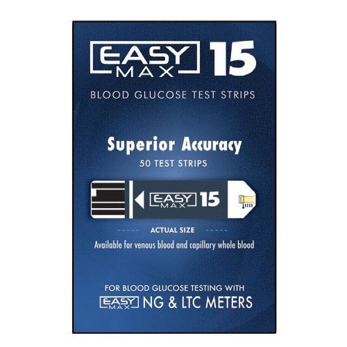 EasyMax 15 Test Strips 50's