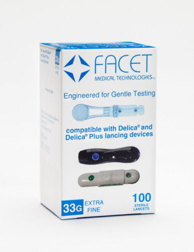 Delica Compatible FACET 33G Lancets