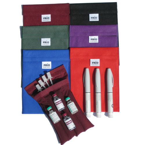 FRIO Large Wallet. Available in nylon purple, green, red, black, maroon and blue.