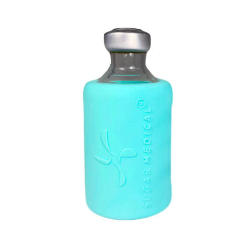 Insulin Vial Gel Skin Aqua colored.