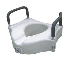 Elevated Toilet Seat w/Removable Arms