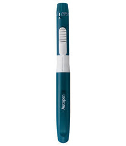 Autopen 3.0mL reusable insulin cartridge delivery pen. 1 unit. Device is dark green with white.