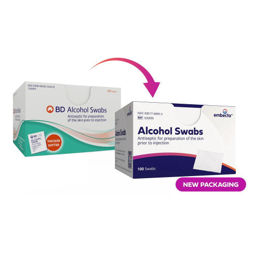BD Alcohol Swabs 100's (Now Embecta)