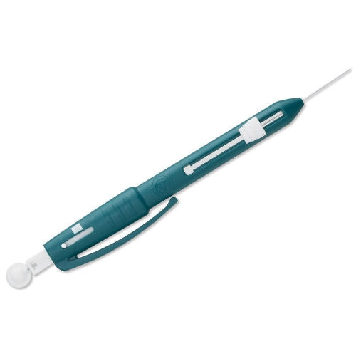 Neuropen. Device is dark green and white