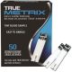 True Metrix Test Strips 50 count, packaged in a small black, silver, and blue cardboard box