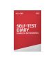 Accu-Chek Self Test Diary Log Book. Red notebook to log daily glucose test results. 
