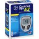 Bayer Contour Next EZ Meter, packaged in a small blue and white cardboard box with yellow accents