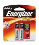 Energizer MAX AAA Batteries four pack packaged in a small plastic and thin cardboard casing