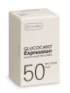 Glucocard Expression Test Strips 50 count, packaged in a white cardboard box