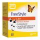 FreeStyle Lite Edition Test Strips 50 count, packaged in a yellow, orange, and white box 