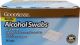 Goodsense Alcohol Swabs 100 count. Packaged in a small blue and brown cardboard box. 