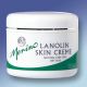 Merino Lanolin Skin Creme 17.63 ounces. Stored in a small white and green plastic jar.