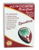 Advocate Redi-Code+ Speaking Blood Glucose Meter, packaged in a small white and red cardboard box 