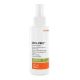 Skin Prep Protective Spray 4 ounce. Spray is inside a small white, orange, and green bottle with a white nozzle.