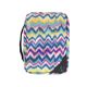 Sugar medical insulated organizer blue, yellow, pink, and white zig zag pattern.