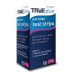 True Plus Ketone Test Strips 50 count, packaged in a light and dark blue cardboard box with white designs throughout