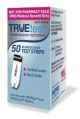 TRUEtest Strips 50 count, packaged in a light blue, silver, and pink cardboard box