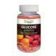 Yum V's Glucose Gummies 50 count mixed flavoring. Gummies are inside a clear pill bottle with oranges and berries pictured.