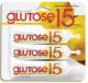 Glucose 15 Lemon Three pack. Plastic Tube is white and yellow with lemons.