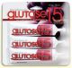 Glucose 15 Grape three pack. Plastic tube is white and purple with grapes.
